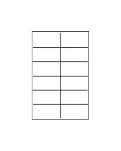 Kopierings & Laseretikett 105x48mm 100 Pack