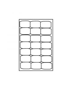 Kopierings & Laseretikett 63,5x38,1mm 100 Pack