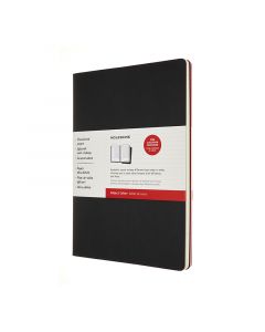 Cahier Subject A4 Svart / Röd 2 Pack