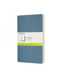 Cahier Journal Olinjerad Large Brisk Blue 3-Pack