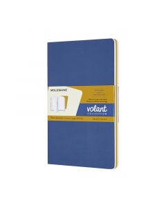 Volant Journal Olinjerad Large Blå & Gul 2-Pack