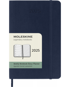 Classic Soft 12M Week Note Pocket Sapphire Blue 2025