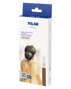 Milan Art 12 Pack Mjuka Pastellkritor Porträtt 