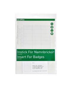 Instick A4 Namnbricka 57x98mm