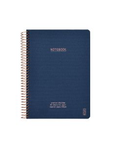 KOZO Anteckningsbok A5 Premium Navy Rutad